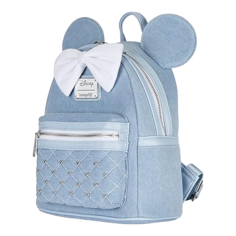 Denim mini backpack outlet