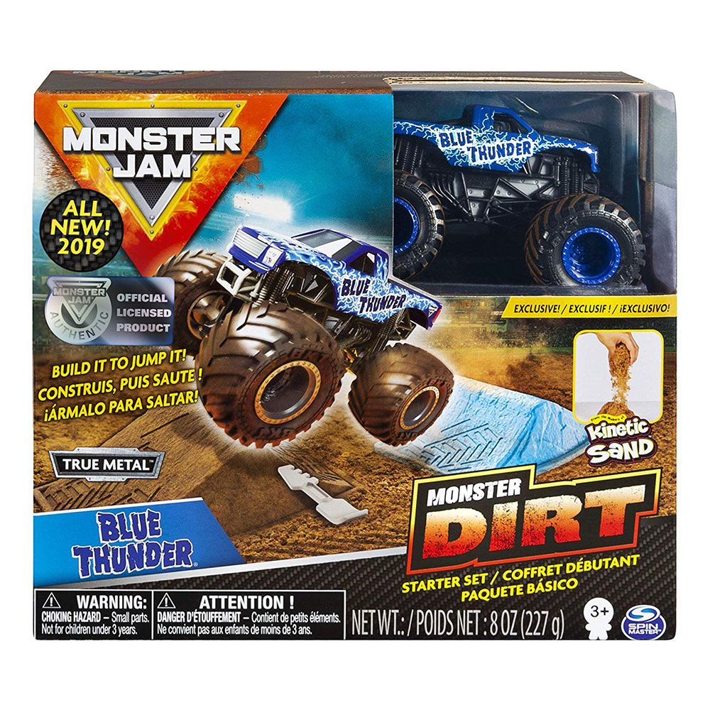 Blue thunder store monster truck toy