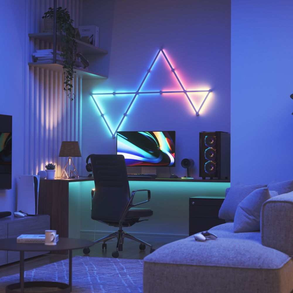 Nanoleaf's latest LED lights fit above your gaming PC and in your bedroom
