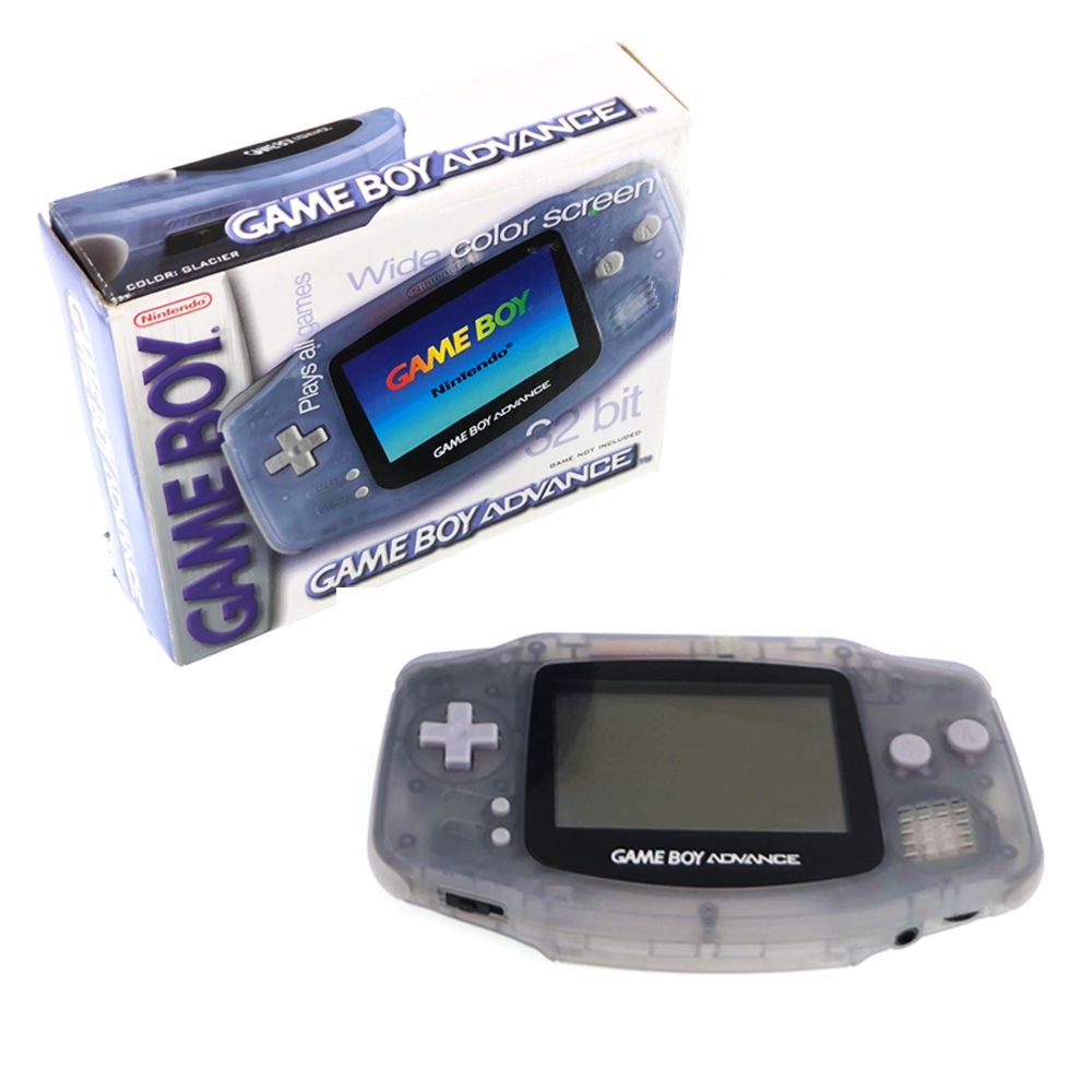 Nintendo Game Boy Advance Glacier Clear Console (Boxed) [Pre-Owned]