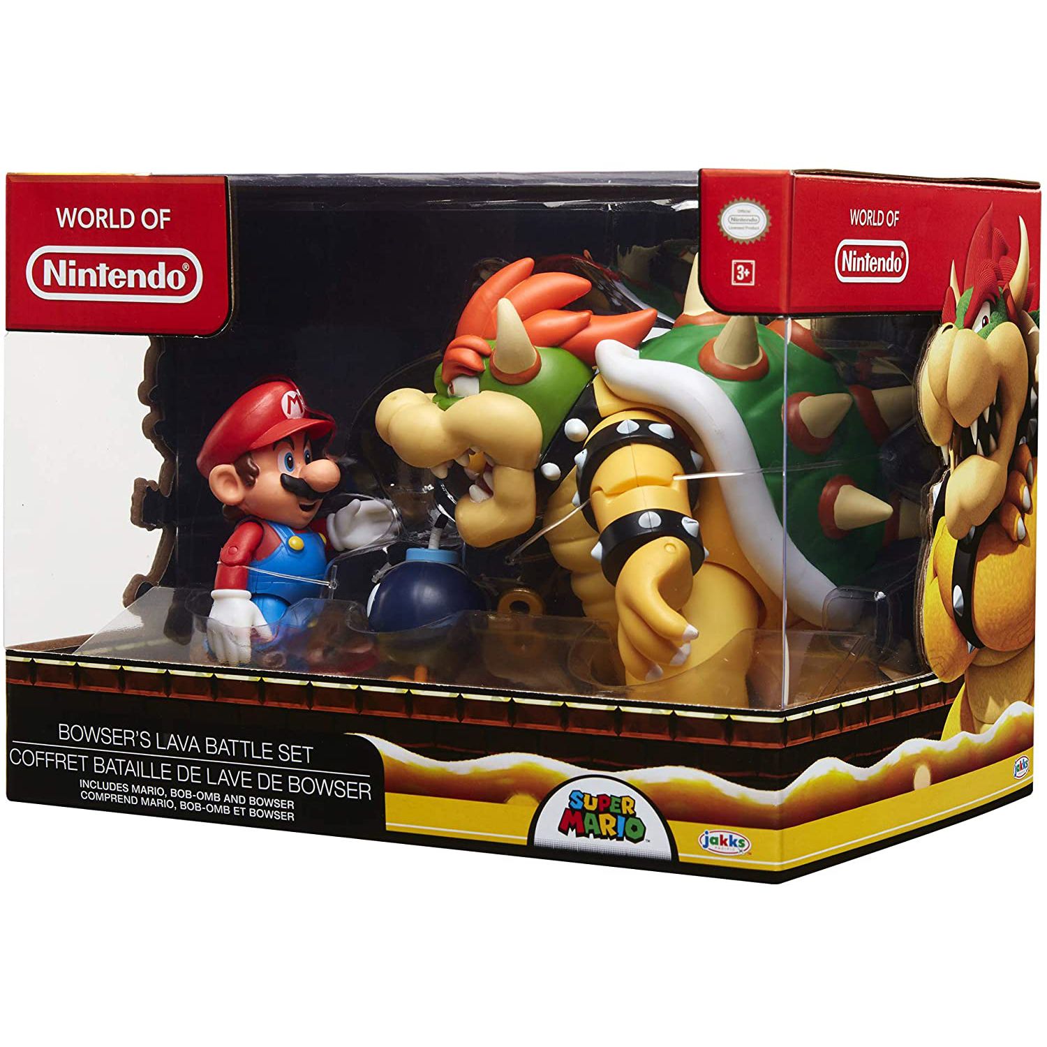 nintendo super mario bowser's lava battle set