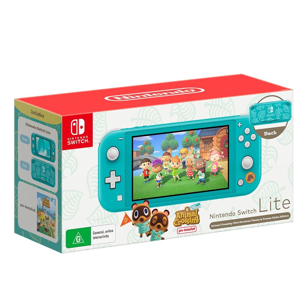 Nintendo Switch Lite Animal Crossing New Horizons Timmy & Tommy Aloha  Edition Console