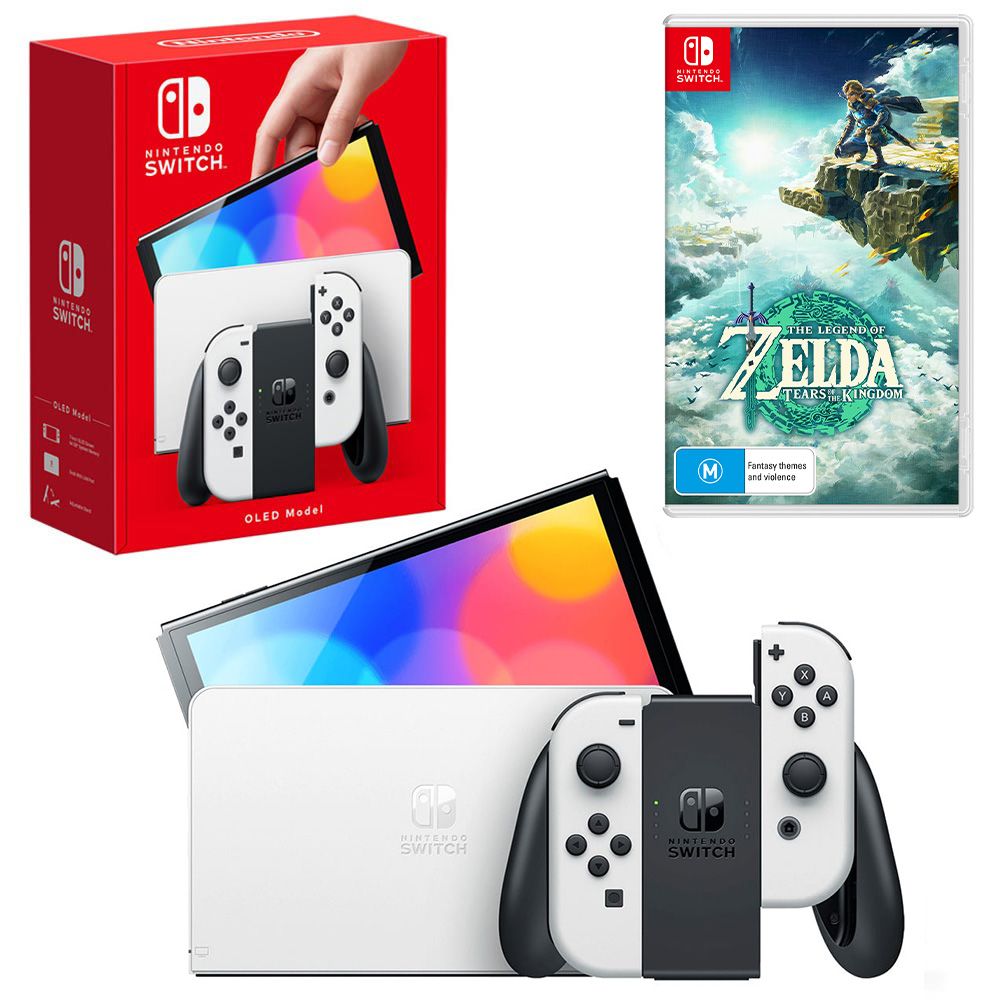 Nintendo Switch OLED - The Legend of Zelda: Tears of the Kingdom Edition  with Case and Wireless Controller Bundle