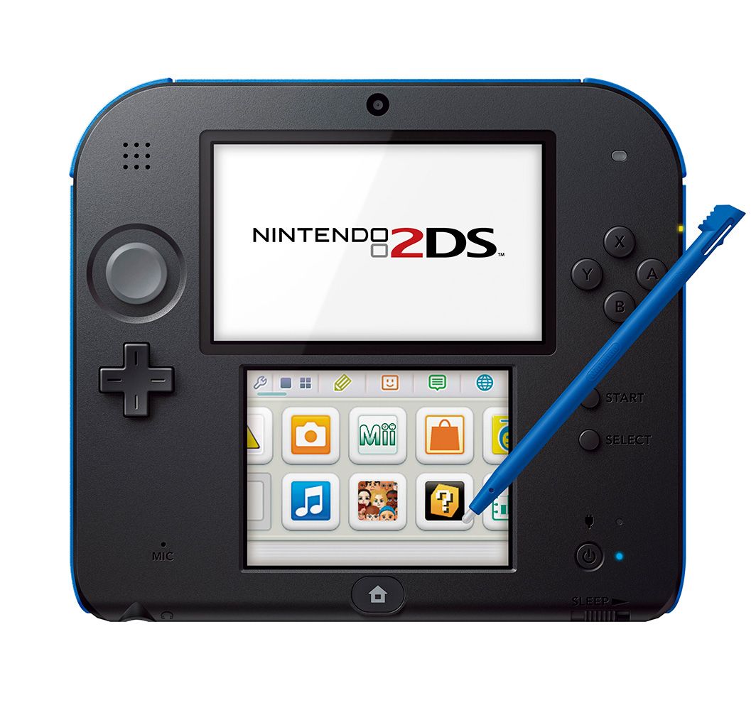 Nintendo 2DS Mario Kart 7 Console Bundle Black Blue