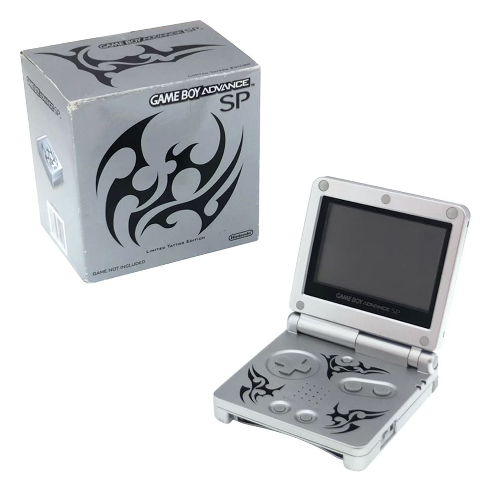 Nintendo Game Boy Advance SP Tattoo Limited Edition Console (Boxed)