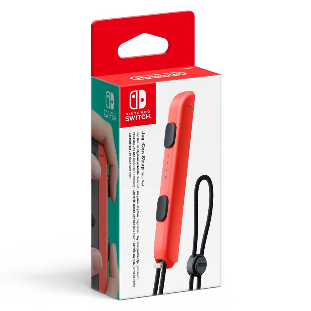 Nintendo Switch Joy Con Neon Red Strap