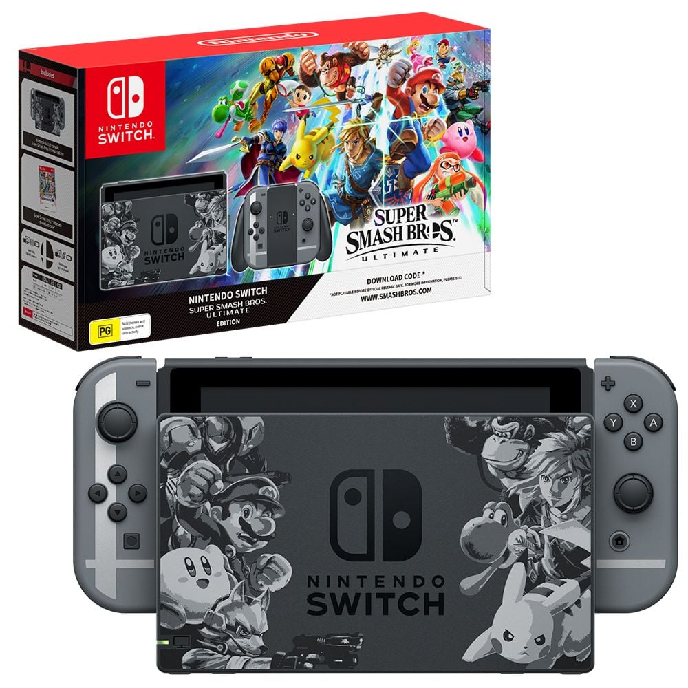 Nintendo Switch Super Smash Bros. Ultimate Edition Console