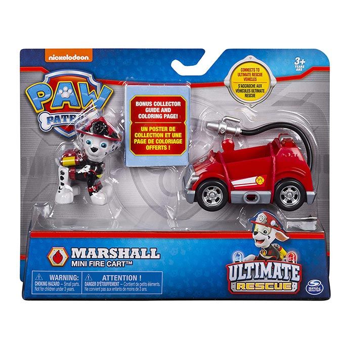 Paw Patrol Ultimate Rescue Marshall with Mini Fire Cart