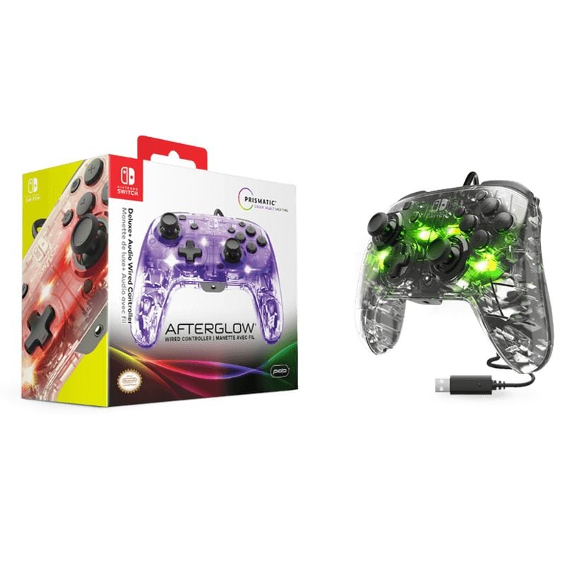 Nintendo switch afterglow wired controller on sale