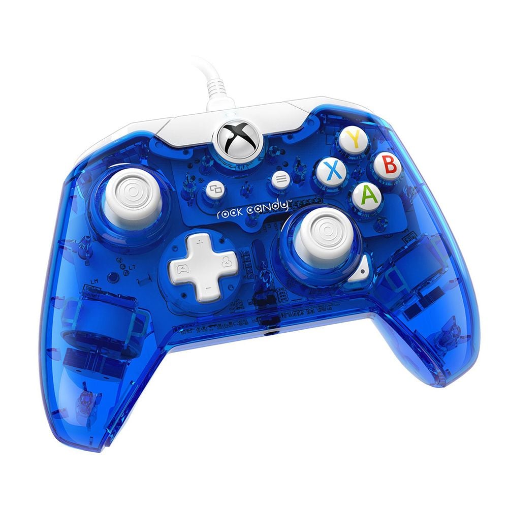 PDP Rock Candy Wired Controller for Xbox 360, Blueberry Boom
