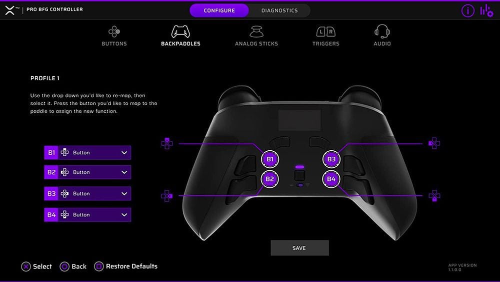 PDP Victrix Pro BFG Wireless Controller for PS5, PS4 & PC