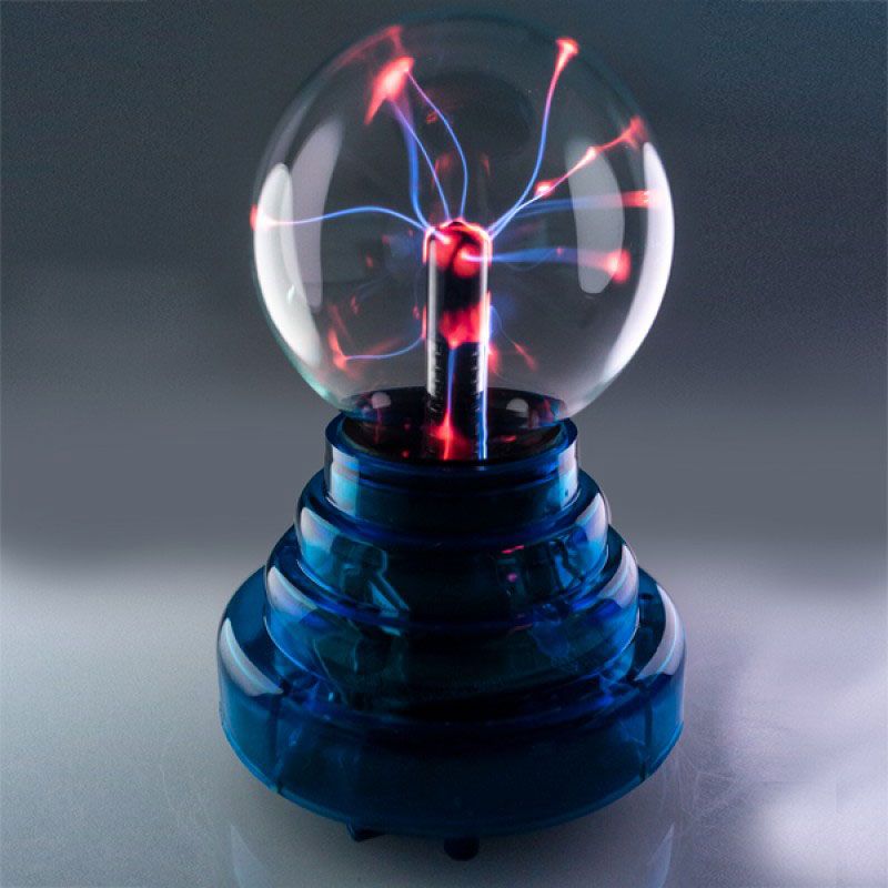 Battery operated outlet plasma ball