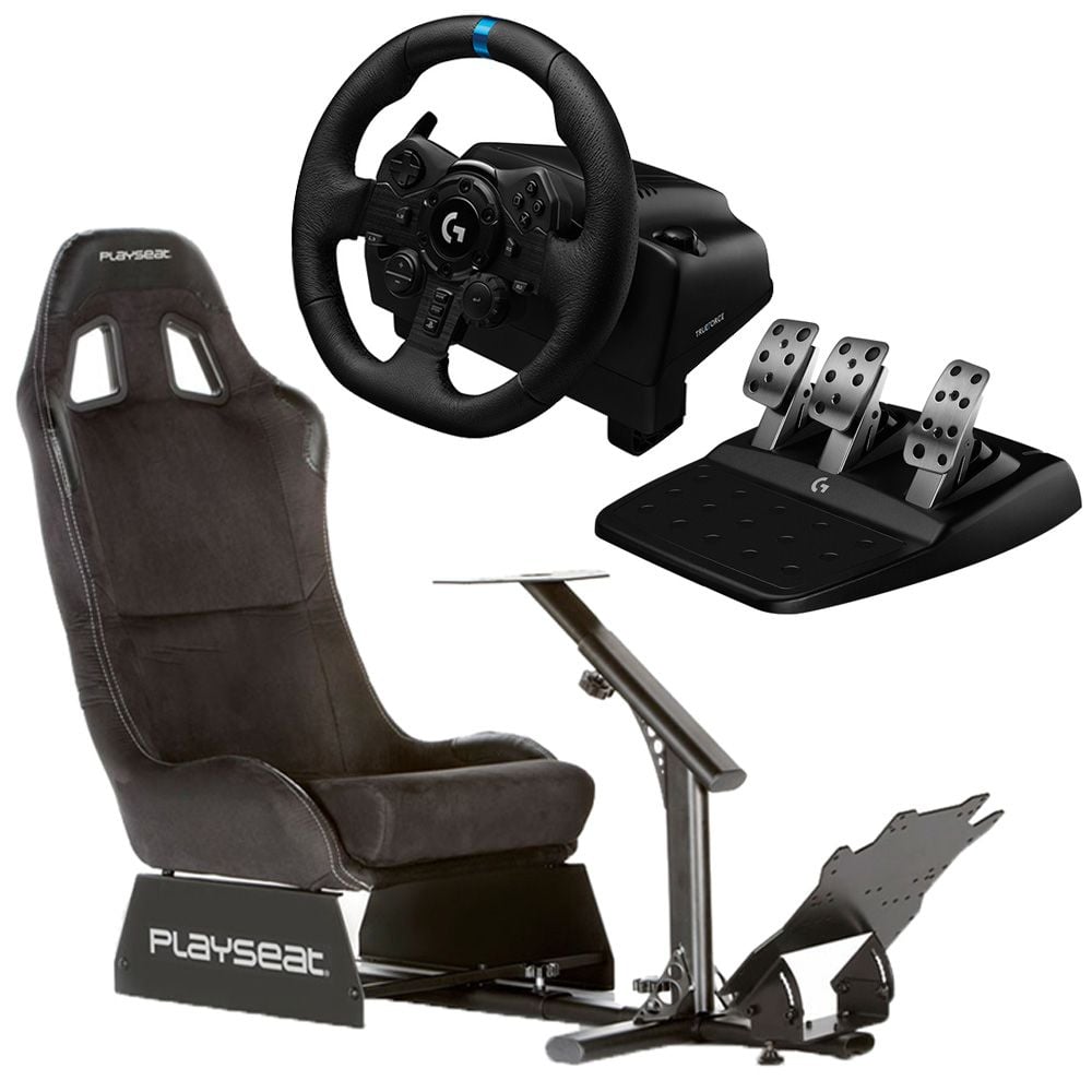 Logitech TRUEFORCE G923 Sim Racing Wheel and Pedals for PS5, PS4
