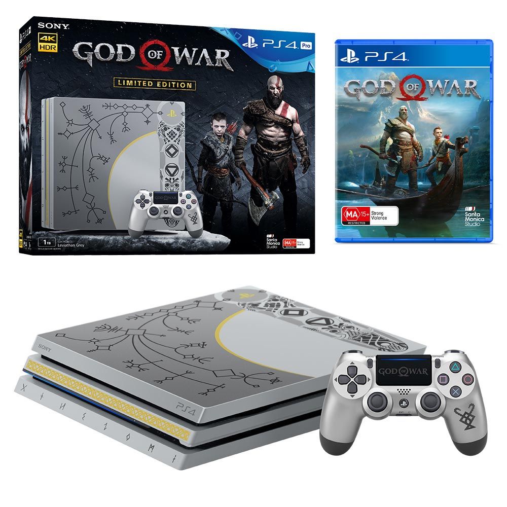 PlayStation 4 Pro 1TB God of War Limited Edition Console Bundle