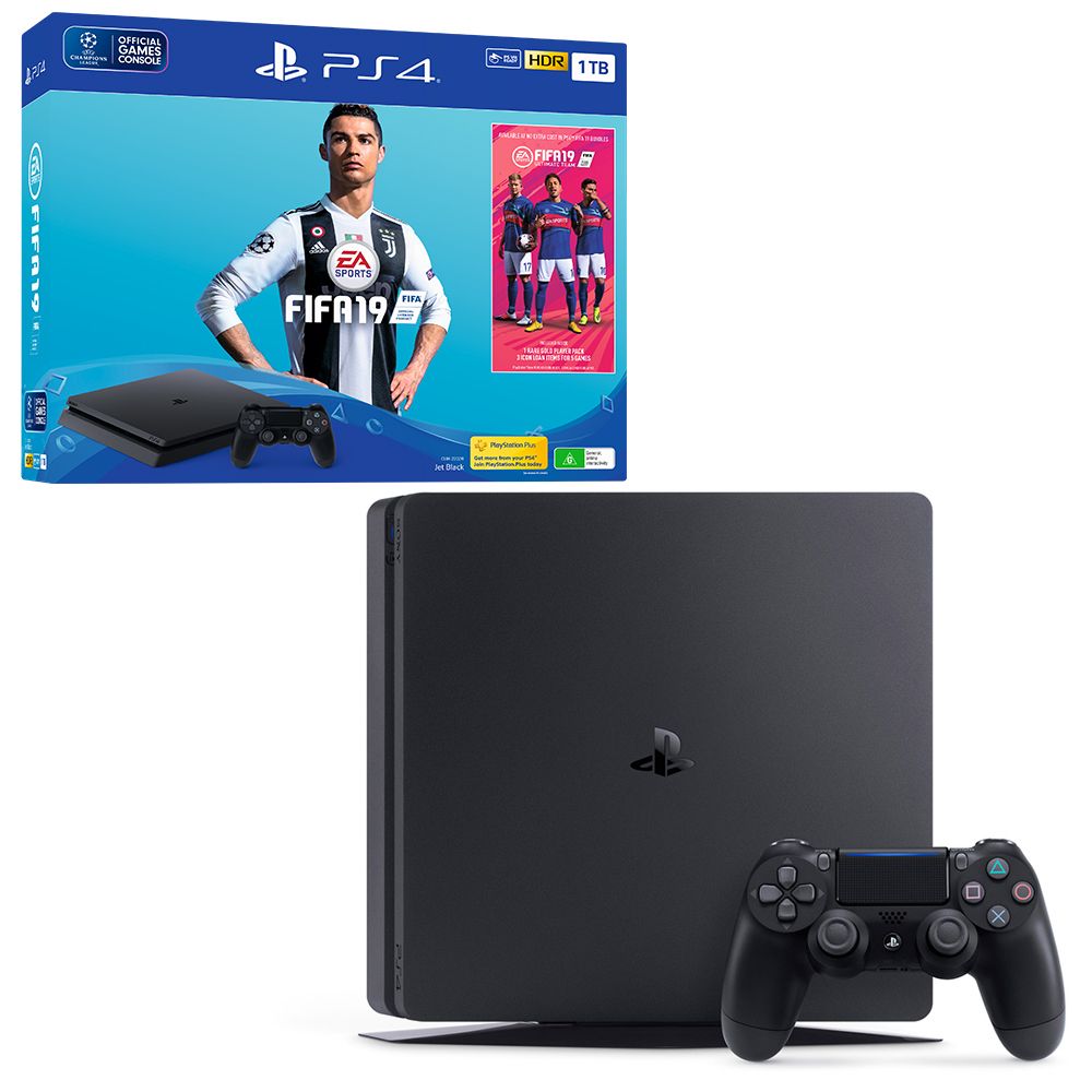 PlayStation 4 Black Console with FIFA 19 | Gamesmen