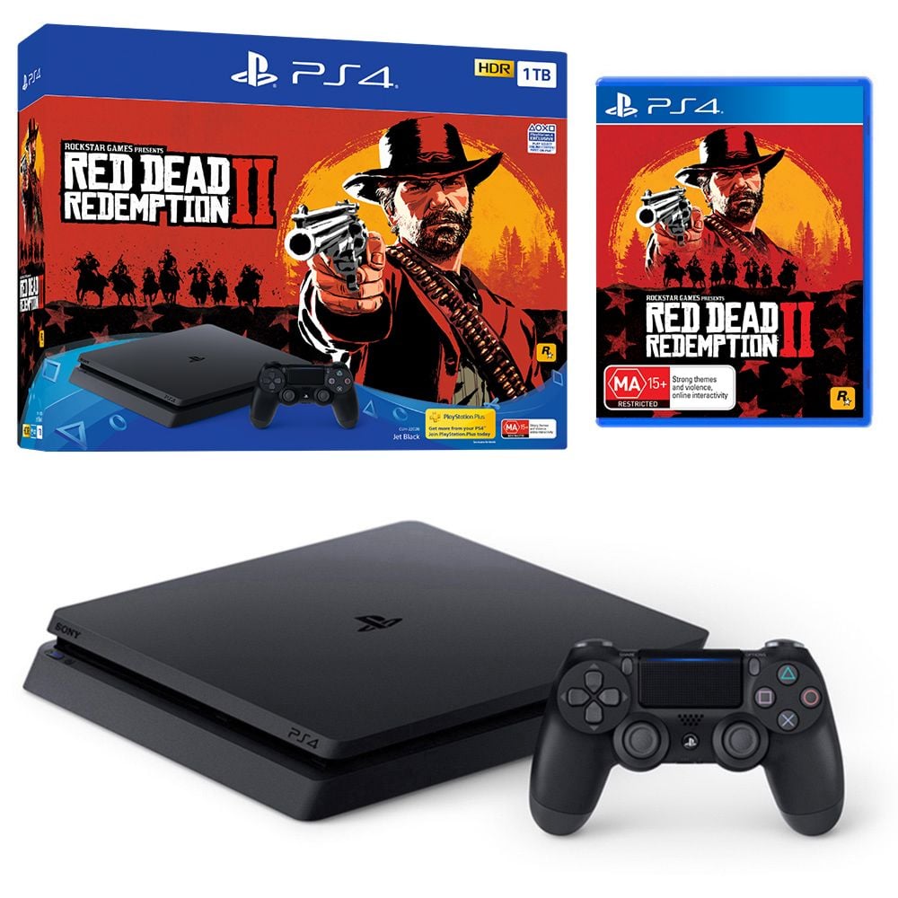 Sony PlayStation 4 Pro (1TB) Console with Red Dead Redemption 2 Bundle