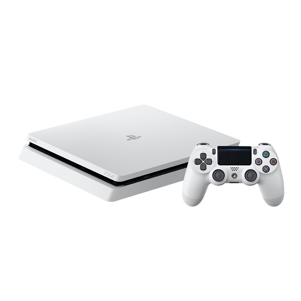 PlayStation 4 Slim 500GB Glacier White Console Boxed Pre Owned