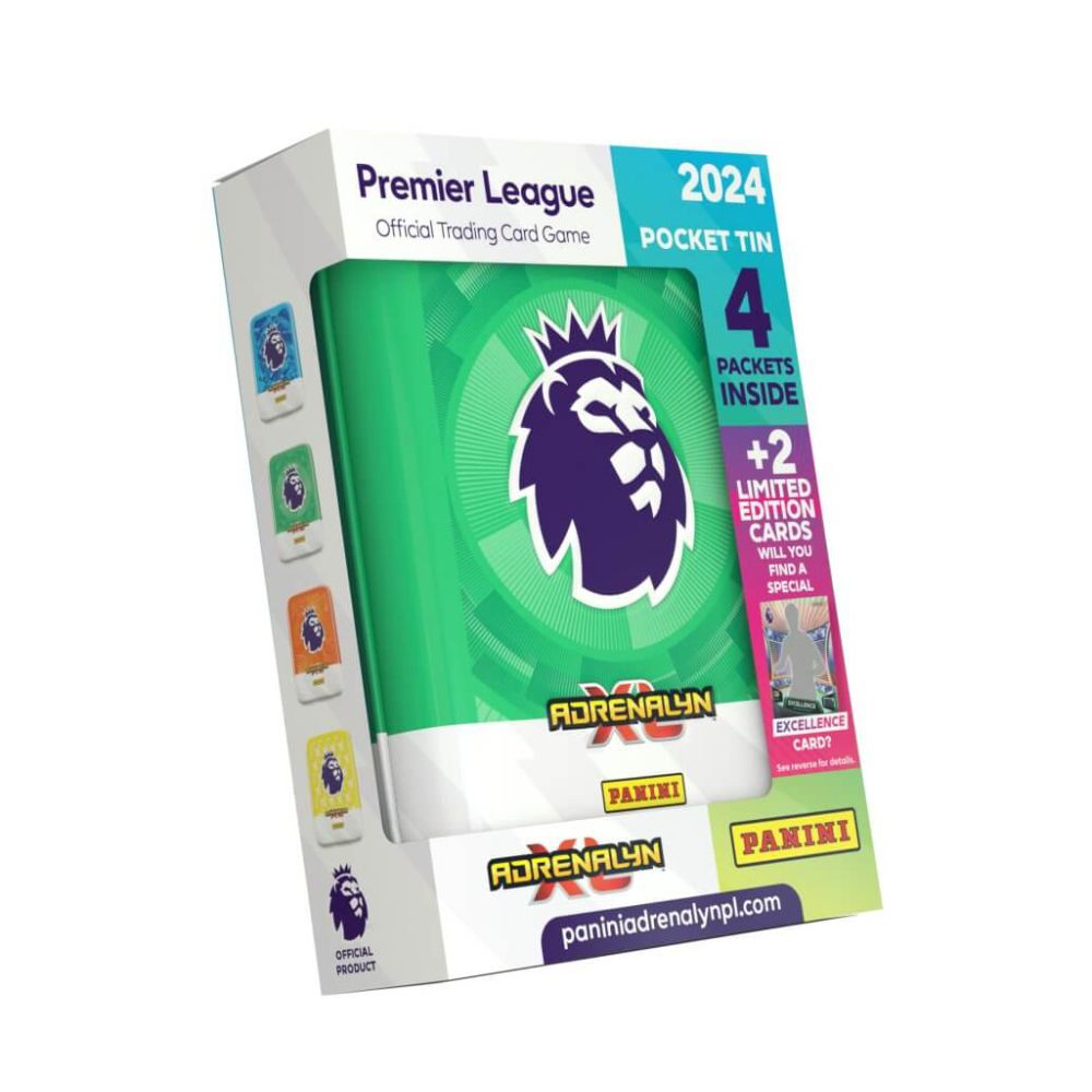 Panini Premier League Adrenalyn XL 2024 2023/24 TCG - Mega Tin - Jadlam  Toys & Models - Buy Toys & Models Online