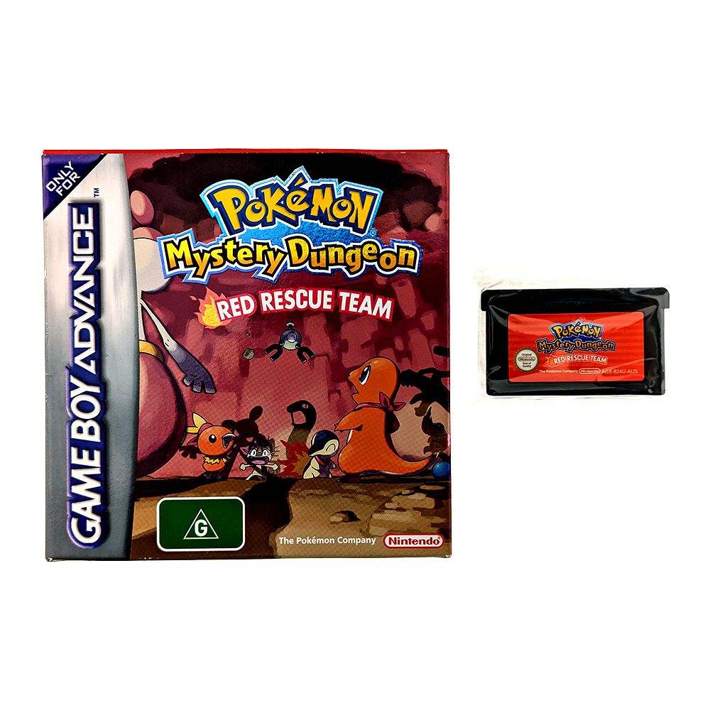 P O GBA POKEMON MYSTERY DUNGEON RED RESCUE TEAM BOXED