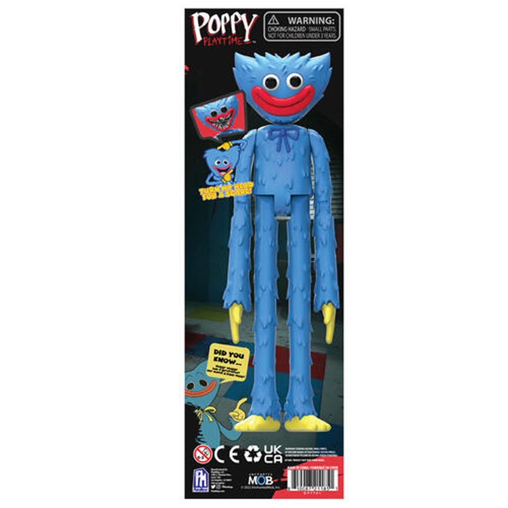 Poppy Playtime - Smiling Huggy Wuggy Action Figure (5 Posable Figure,  Series 1) [Officially Licensed]