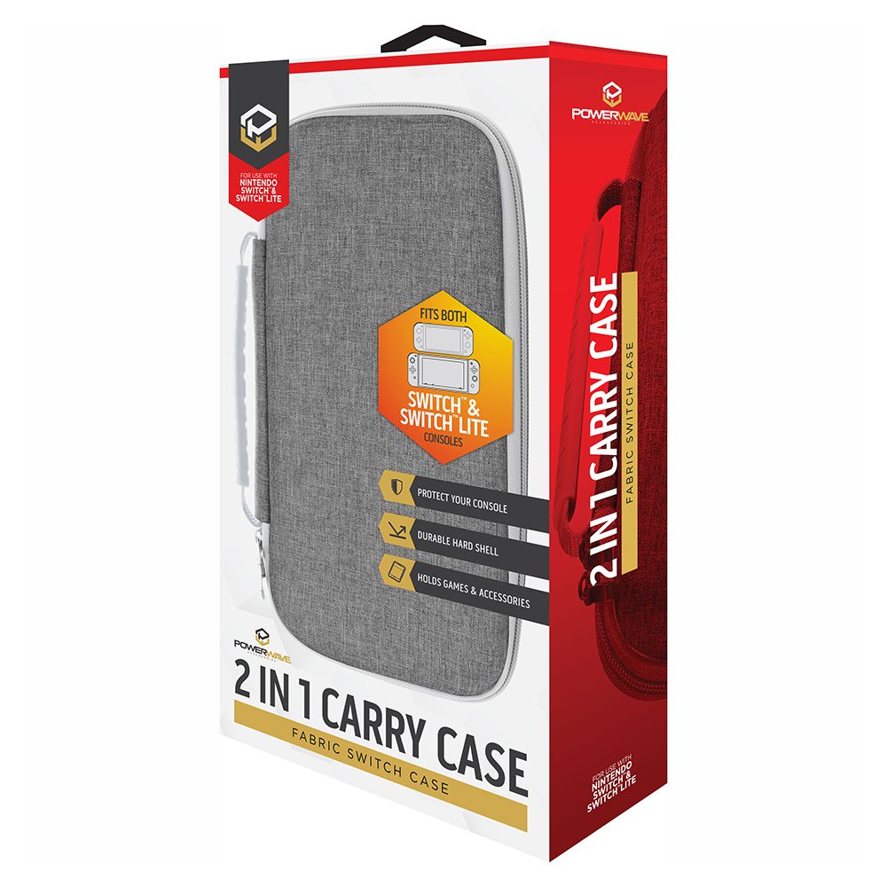 Powerwave 2 in 1 Carry Case Fabric for Nintendo Switch and Switch