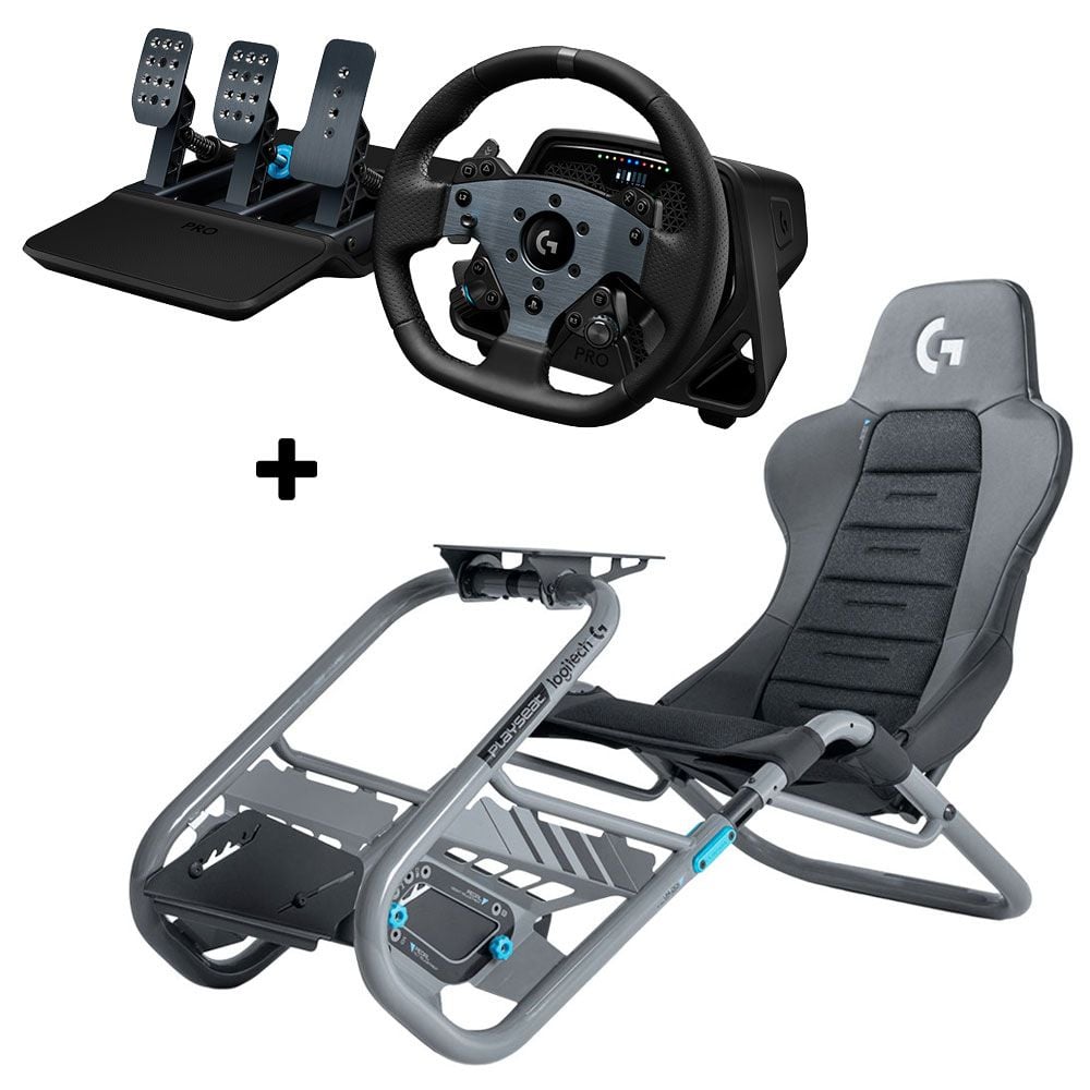 Playseat Logitech G Edition with Logitech PRO Wheel and Racing Pedals For PS5, PS4 & PC Bundle