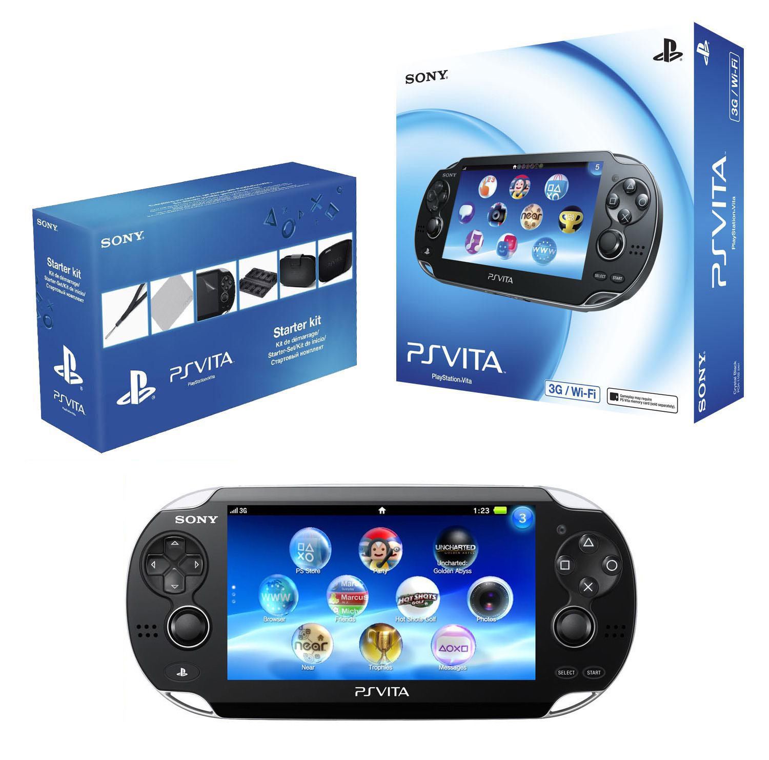 PlayStation Vita Console (WiFi/3G Model) + Starter Pack