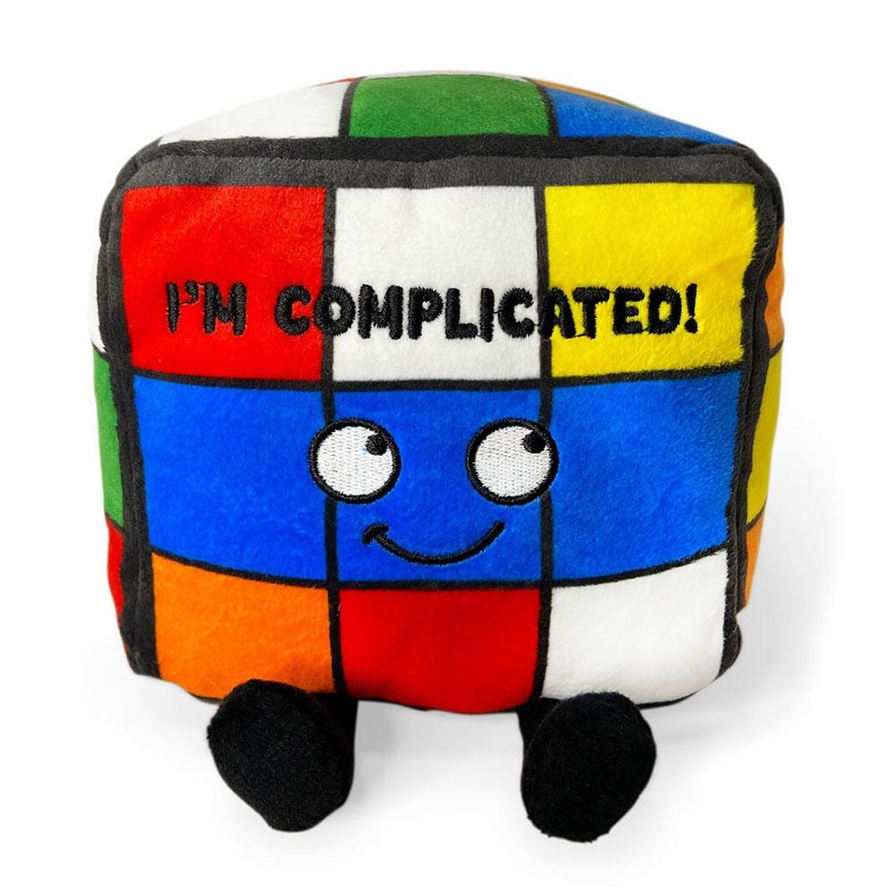 Punchkins I m Complicated Rubiks Cube Plush