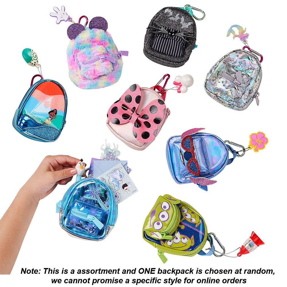 REAL LITTLES - Micro Backpack - 3 Pack with 18 Stationary
