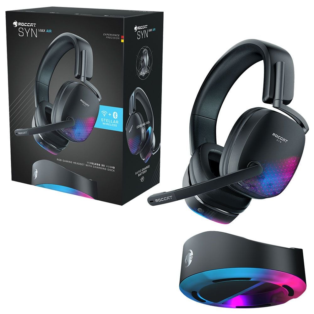 Roccat Syn Max Air Wireless RGB Gaming Headset