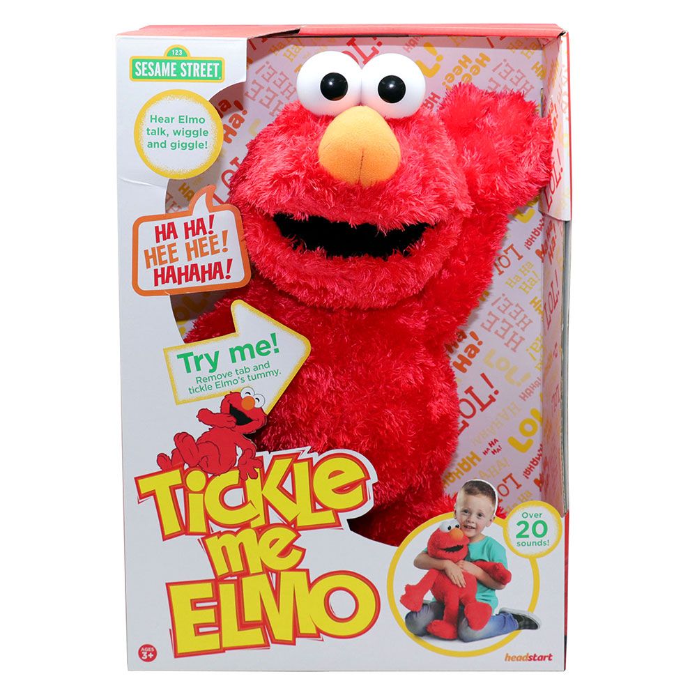 Sesame Street Tickliest Tickle Me Elmo Toy, Stuffed Animals & Toys, Baby  & Toys