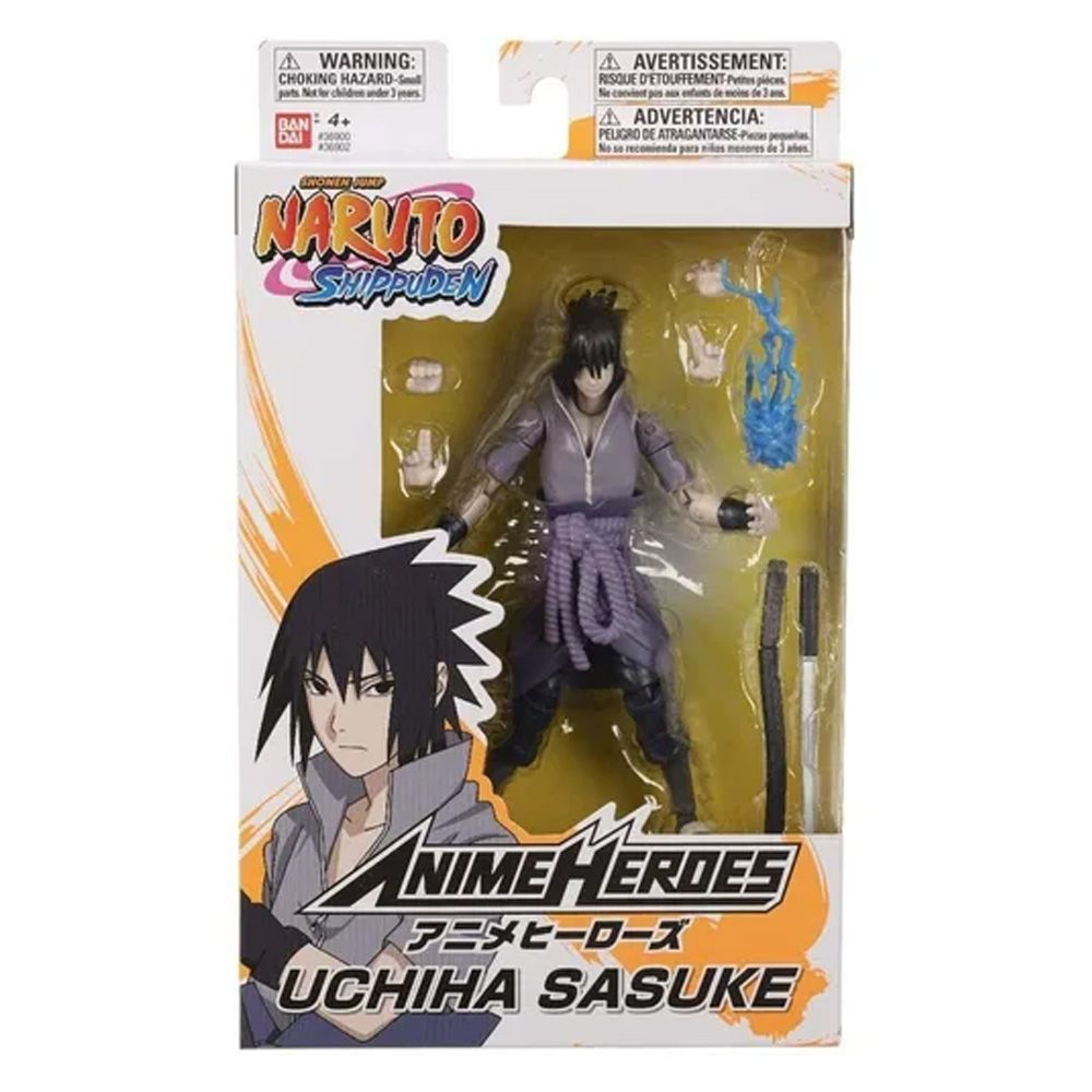 Bandai Anime Heroes Naruto Shippuden Sasuke Uchiha Action Figure | The  Gamesmen
