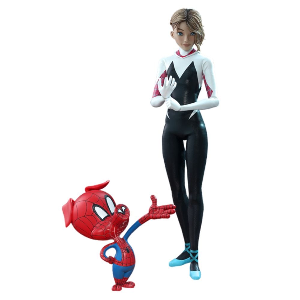 Hot Toys Marvel Spider Man Into the Spider Verse Spider Gwen Spider Ham 1 6 Scale Figure