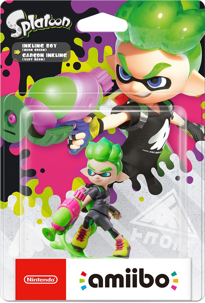 amiibo Splatoon 3 Series Figure (Inkling Yellow) for Wii U, New 3DS, New  3DS LL / XL, SW
