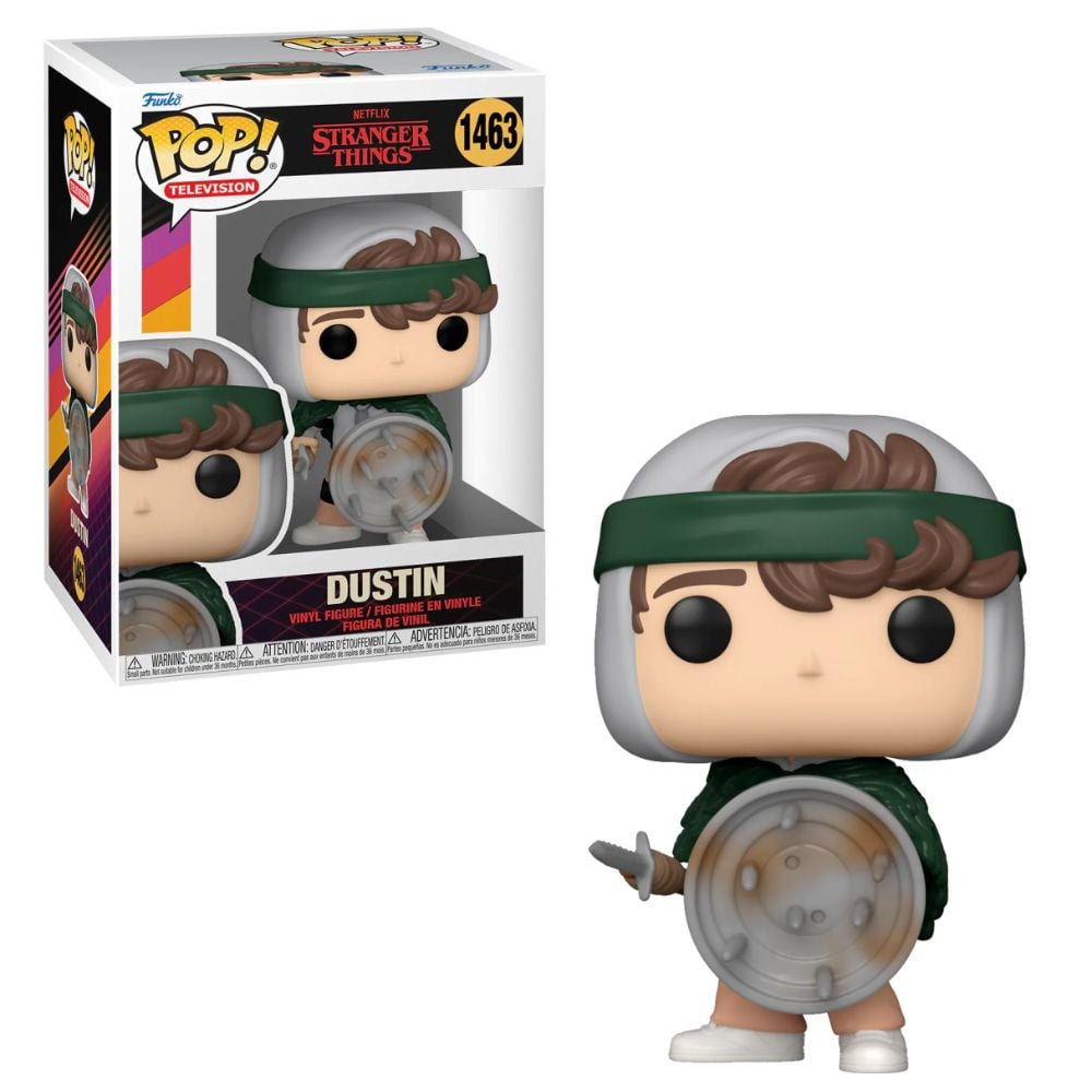 Stranger Things Hunter Dustin with Shield Funko POP Vinyl