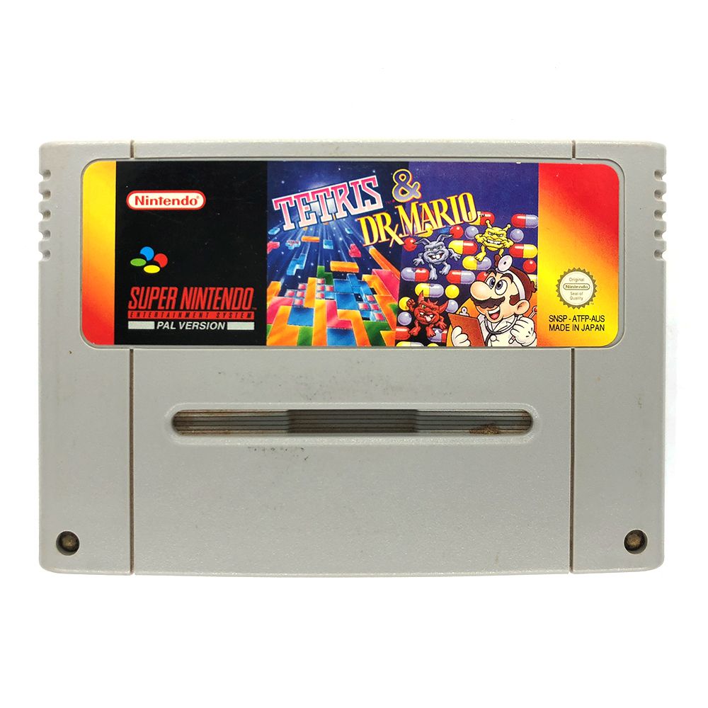 Tetris & Dr. Mario [Pre-Owned] (SNES) | The Gamesmen