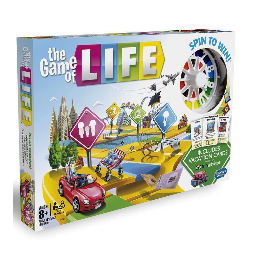 In The Game of Life game players can make their own exciting