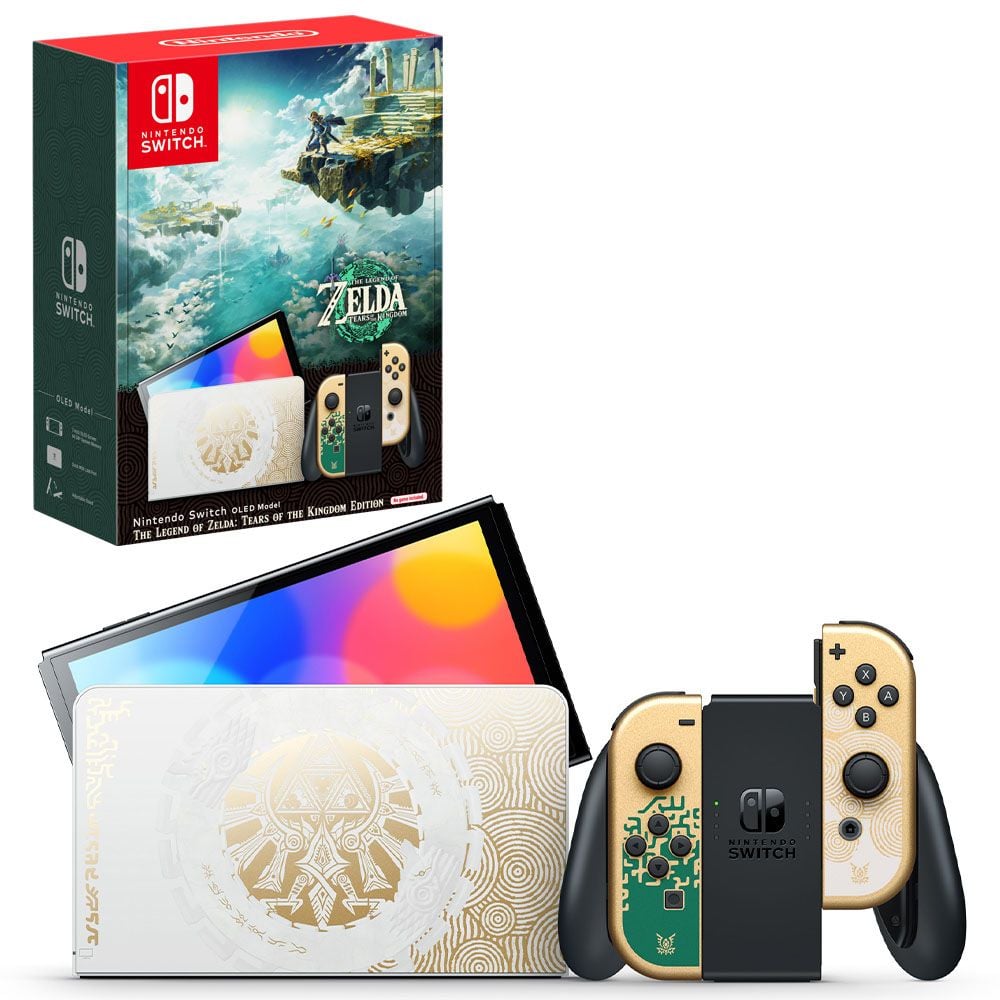 Newest Nintendo Switch (OLED Model) White Joy Con 64GB Console With Animal  Crossing: New Horizons And Screen Protector Bundle 