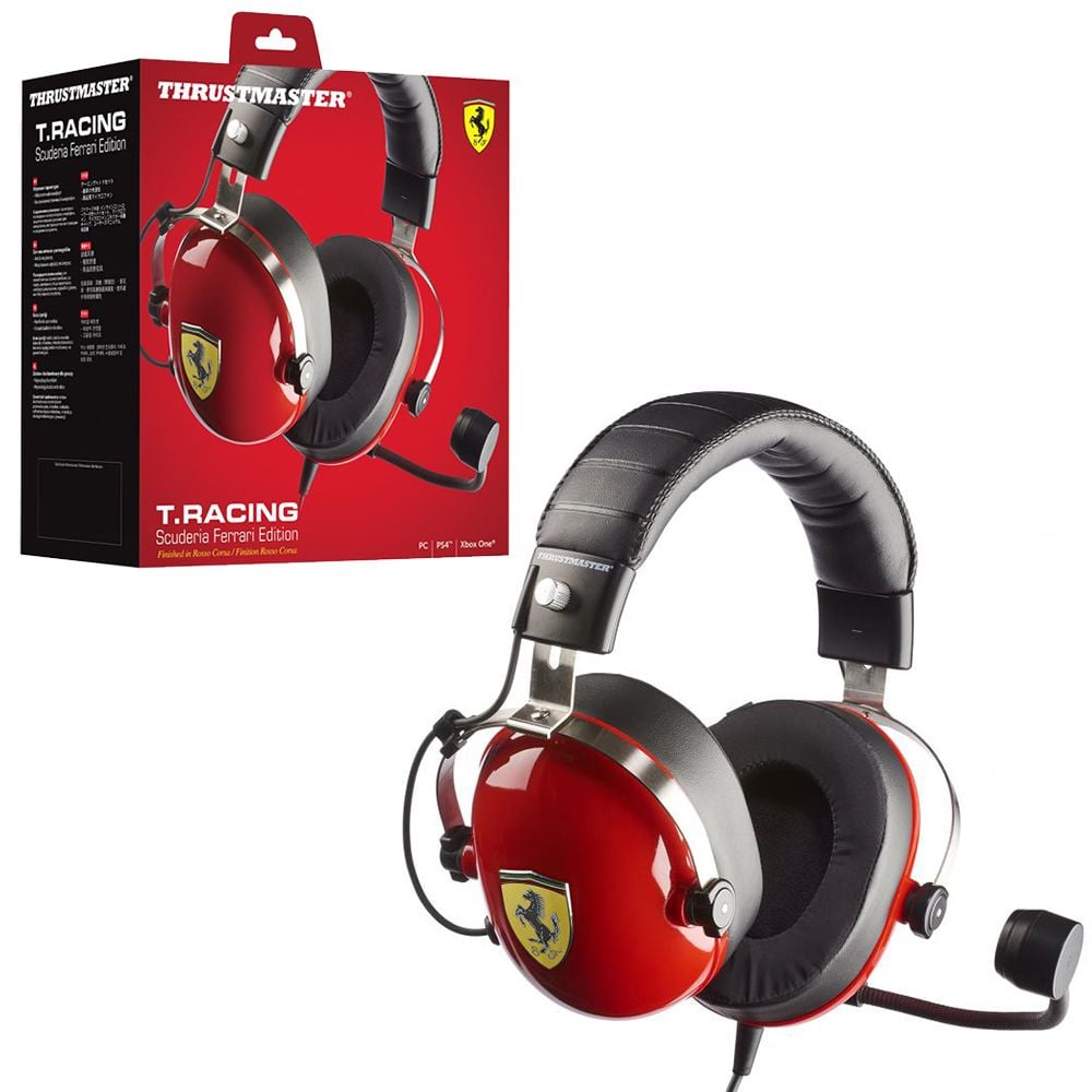 Thrustmaster T.Racing Scuderia Ferrari Edition Wired Headset for PC / PS4 &  Xbox One