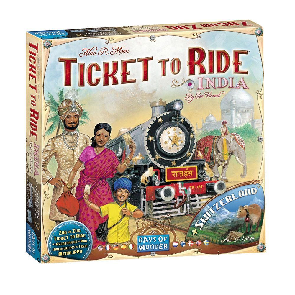 Ticket To Ride India + Switzerland Expansion Board Game