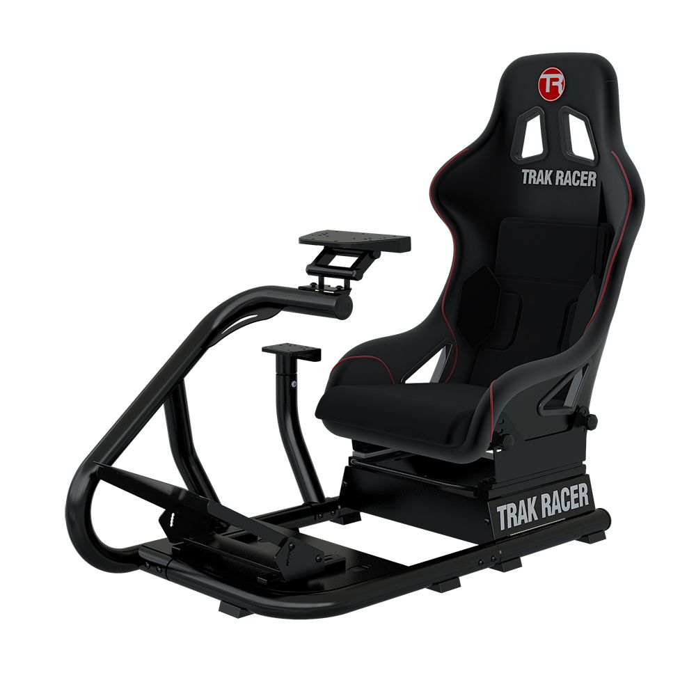 Trak Racer RS6 Black Premium Gaming Racing Simulator with Single