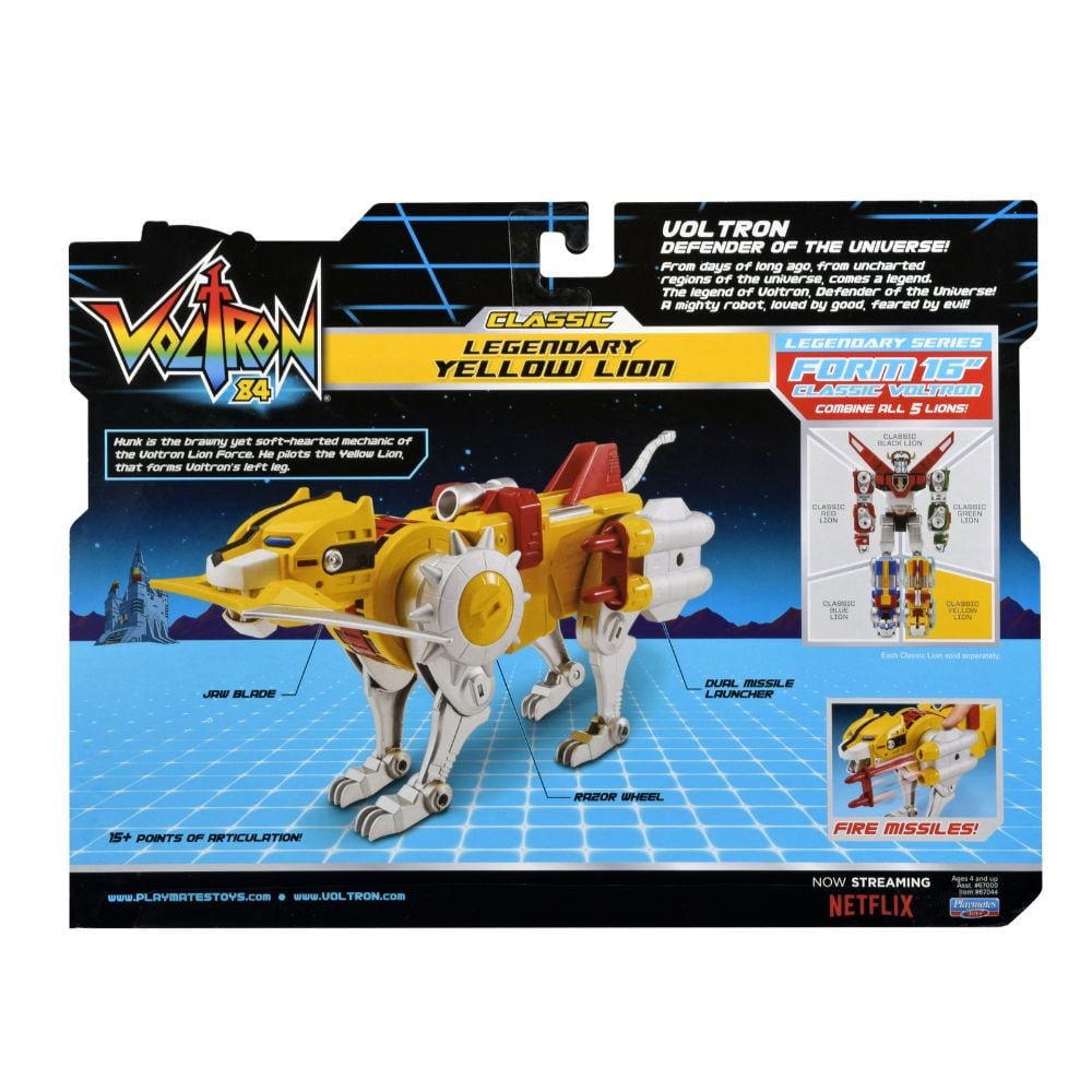 Voltron 84 Classic Legendary Yellow Lion Combinable Action Figure