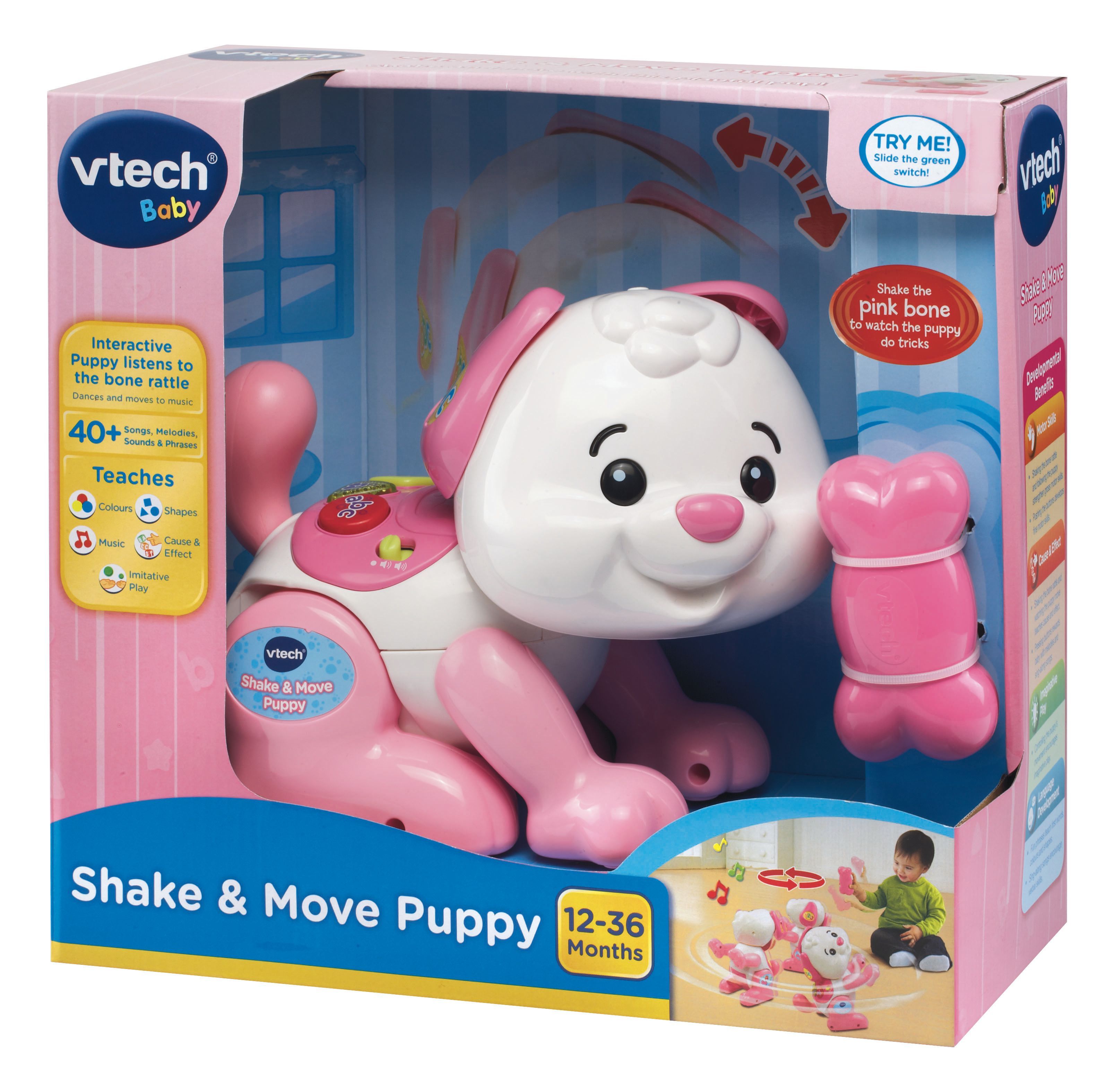 Vtech shake and move puppy sale pink