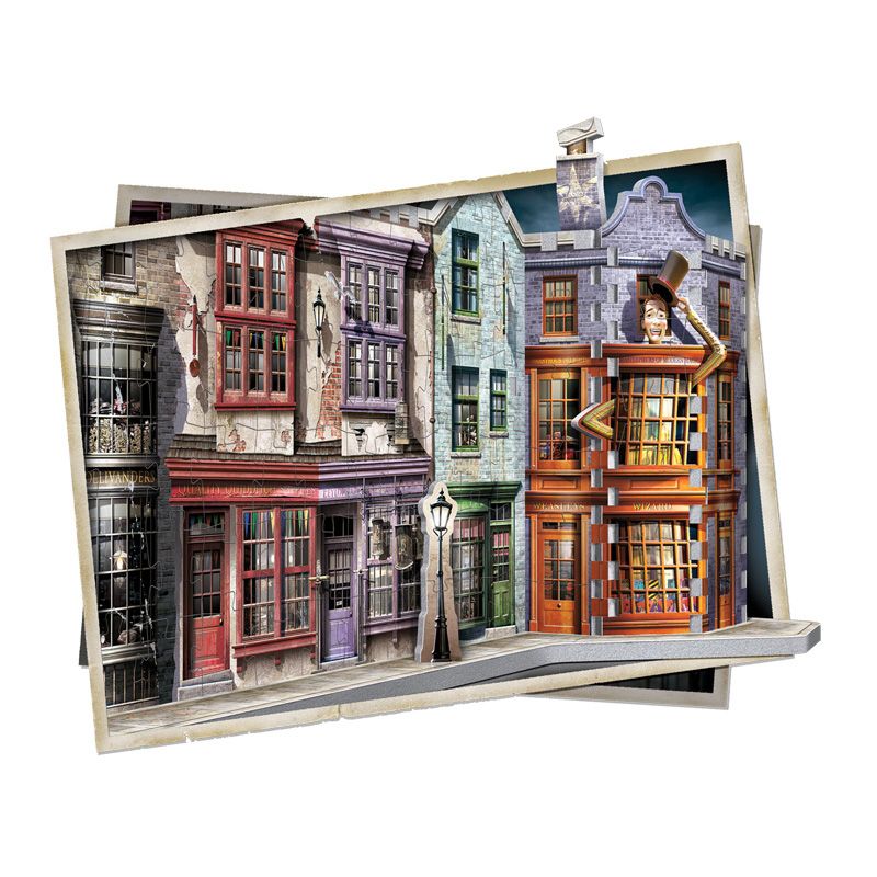 Wrebbit Puzzles Harry Potter Diagon Alley 450 Piece 3D Puzzle