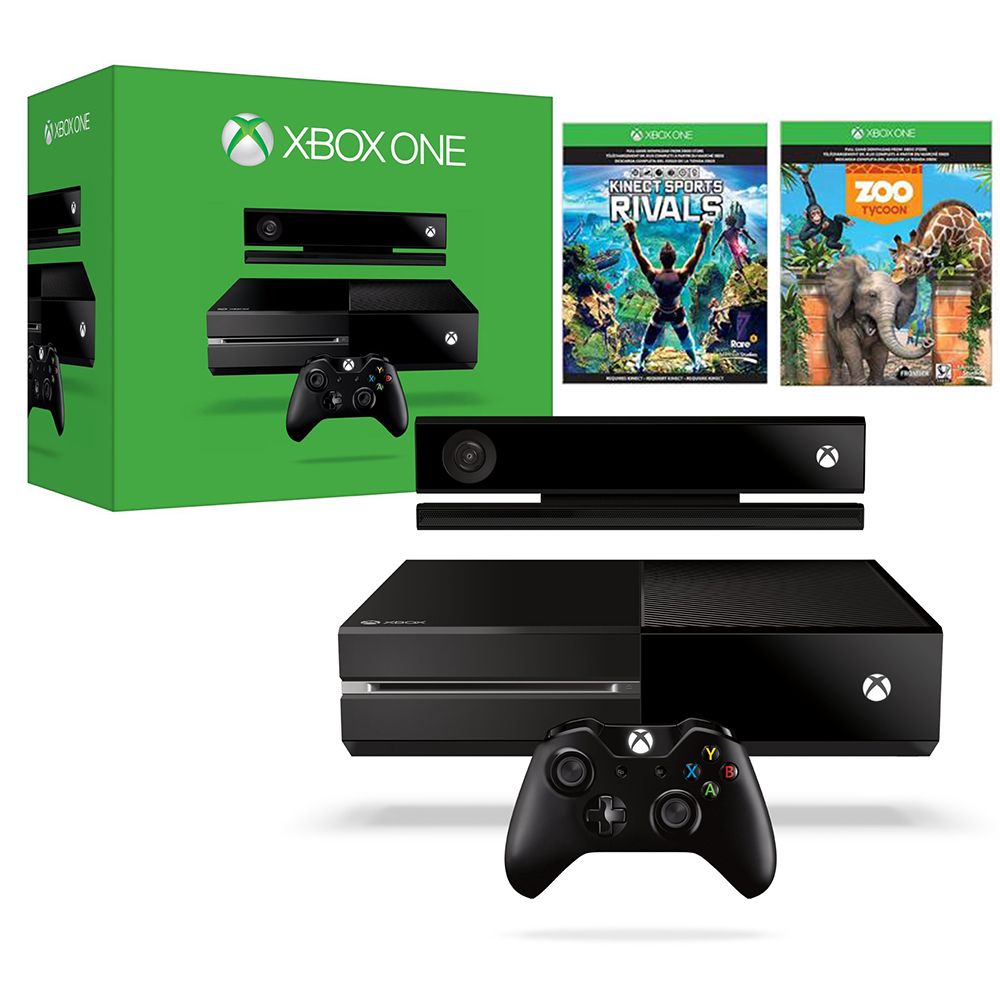 filosofie smeren Gasvormig Xbox One 500GB Console with Kinect + Zoo Tycoon & Kinect Sports Rivals  Bundle | The Gamesmen