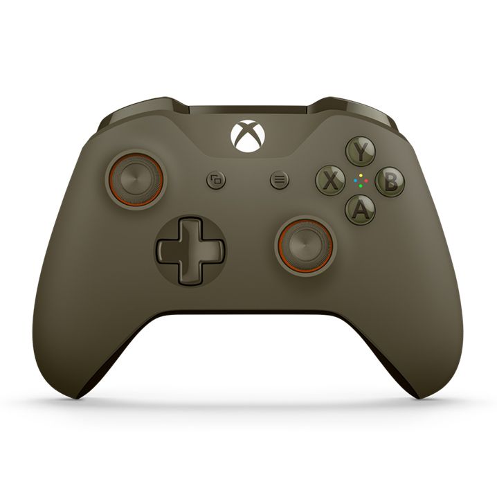 Xbox One Green Orange Wireless Controller