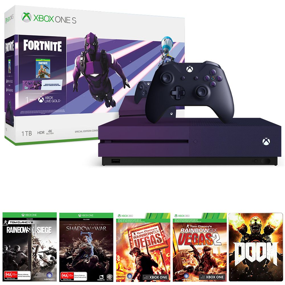 Xbox One S Fortnite Limited Edition Features Very Purple 1TB