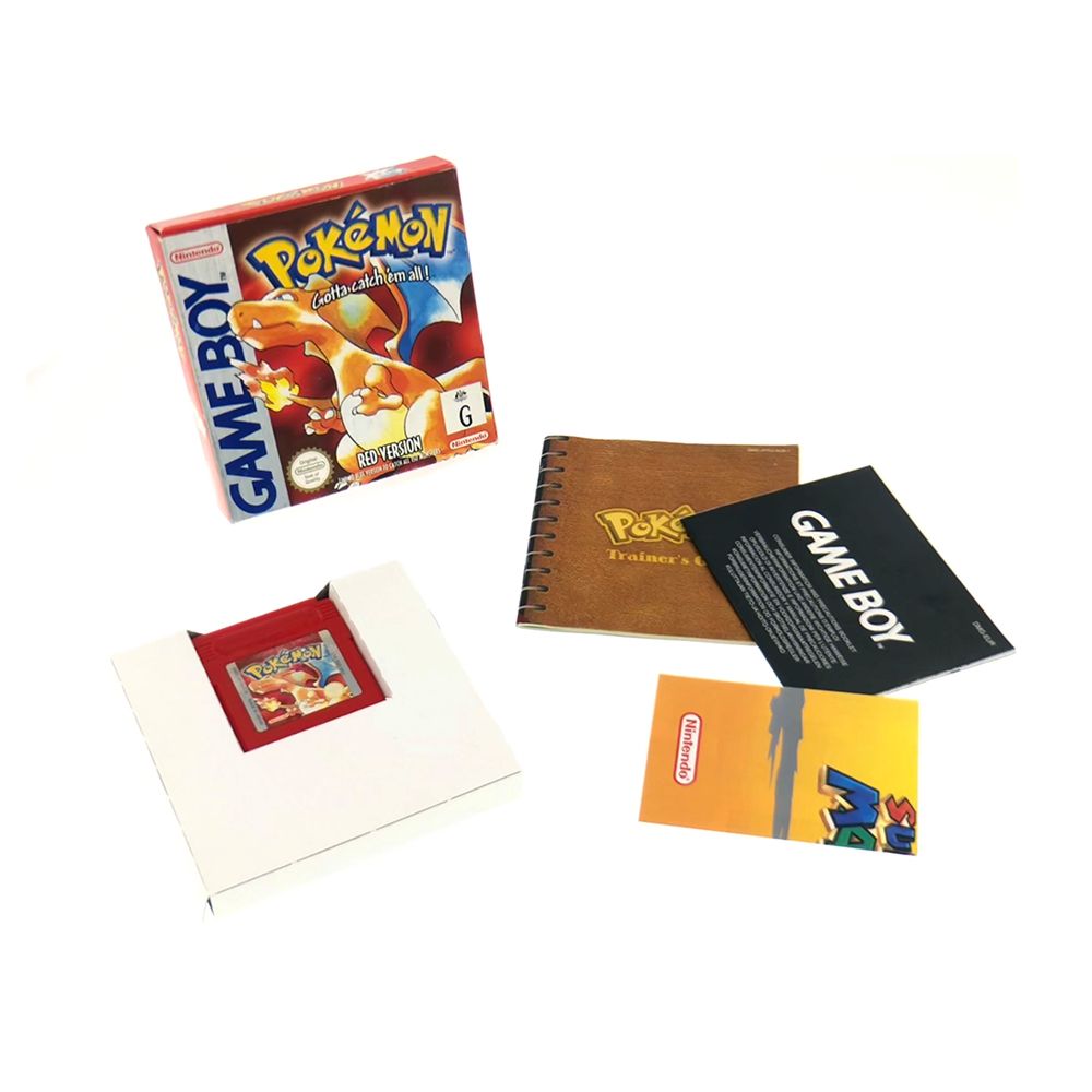 Pokemon Red Box for Game Boy Nintendo AUS Version HQ 