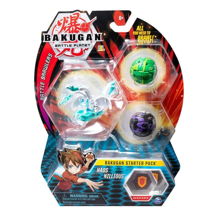 Bakugan Battle Brawlers Battle Planet Haos Nillious Starter Pack