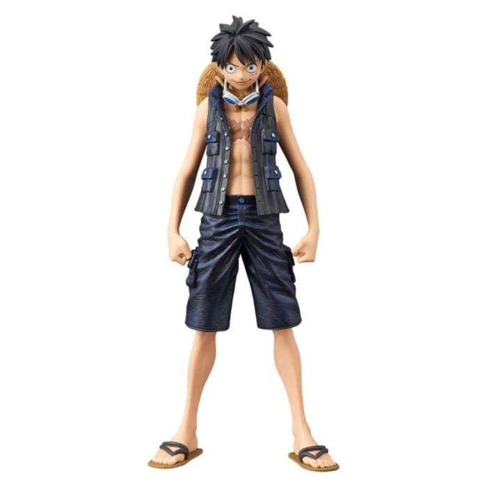 One Piece DXF Figure - The Grandline Men ～ Film Gold Vol.1 - Monkey D. Luffy - Retro Japan